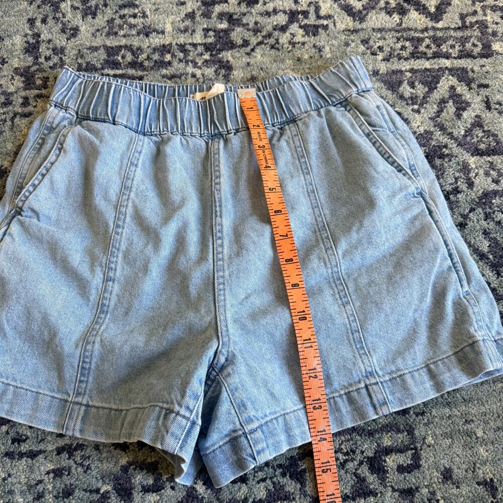 Madewell Denim Easy Pull-On Shorts in Rathmore Wash Preppy Summer Sz XS Pockets - Picture 9 of 11